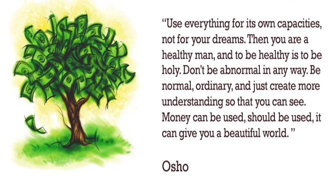Osho quote on money_2